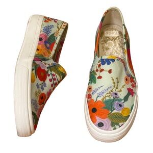 Keds x Rifle Paper Co. Double Decker Garden Party Canvas Slip-On Sneaker